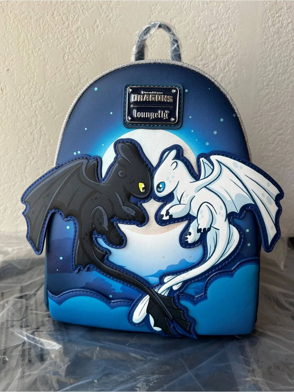 Loungefly DreamWorks How to Train Your Dragon Toothless & Light Fury Backpack